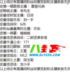 YY各个历史最佳排行榜 YY一哥一姐是谁-第1张