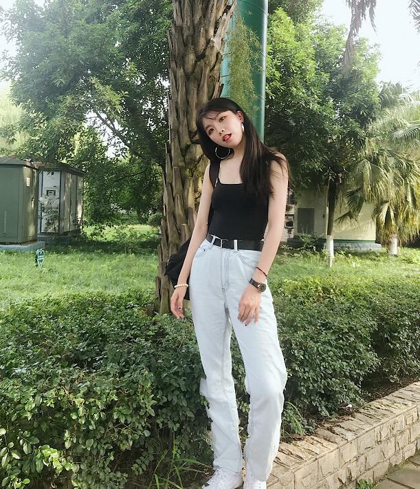 网红爆胎草莓粥高清生活照写真 抖音韩系穿衣达人爆胎儿图片写真-第16张