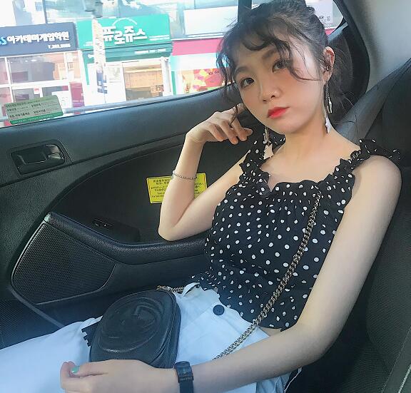 网红爆胎草莓粥高清生活照写真 抖音韩系穿衣达人爆胎儿图片写真-第17张