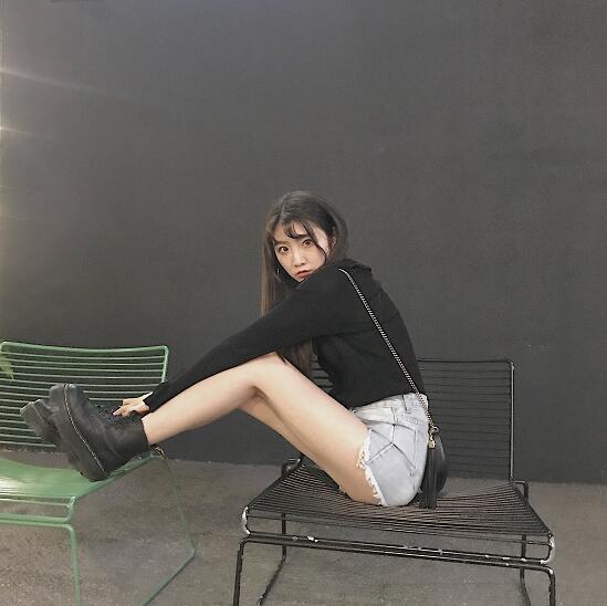 网红爆胎草莓粥高清生活照写真 抖音韩系穿衣达人爆胎儿图片写真-第18张